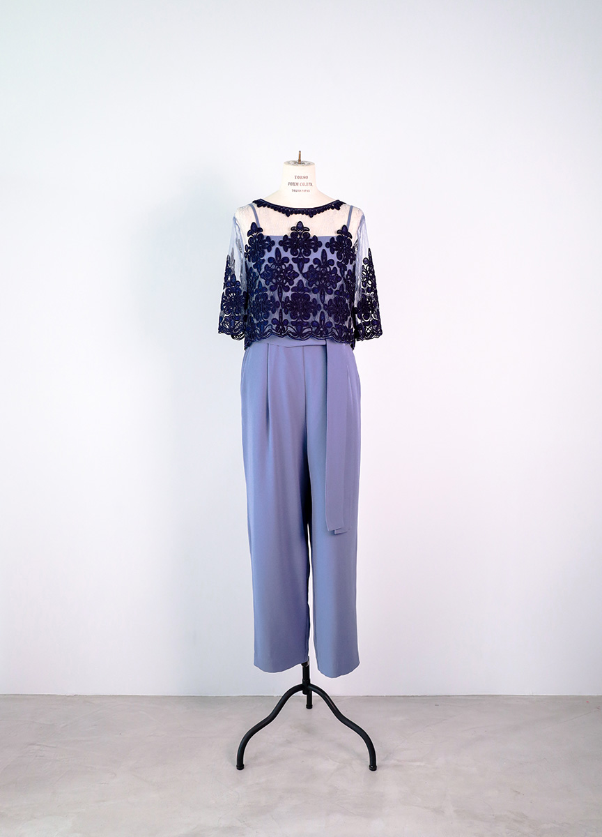 Grace Continental 刺繡綁帶連身褲